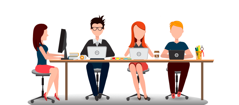 o desenvolvedor back end trabalha com quem