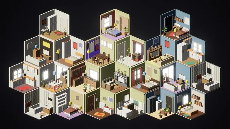 isometric interiors